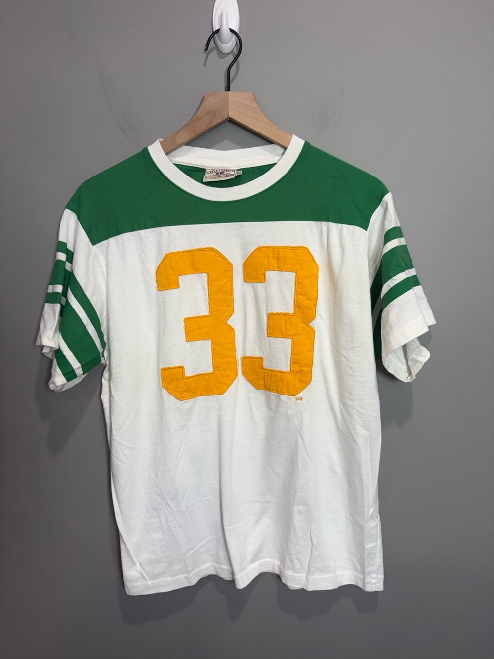 Vintage Steve & Barry’s #33 Football Jersey Tee Single Stitch Men’s L 90s